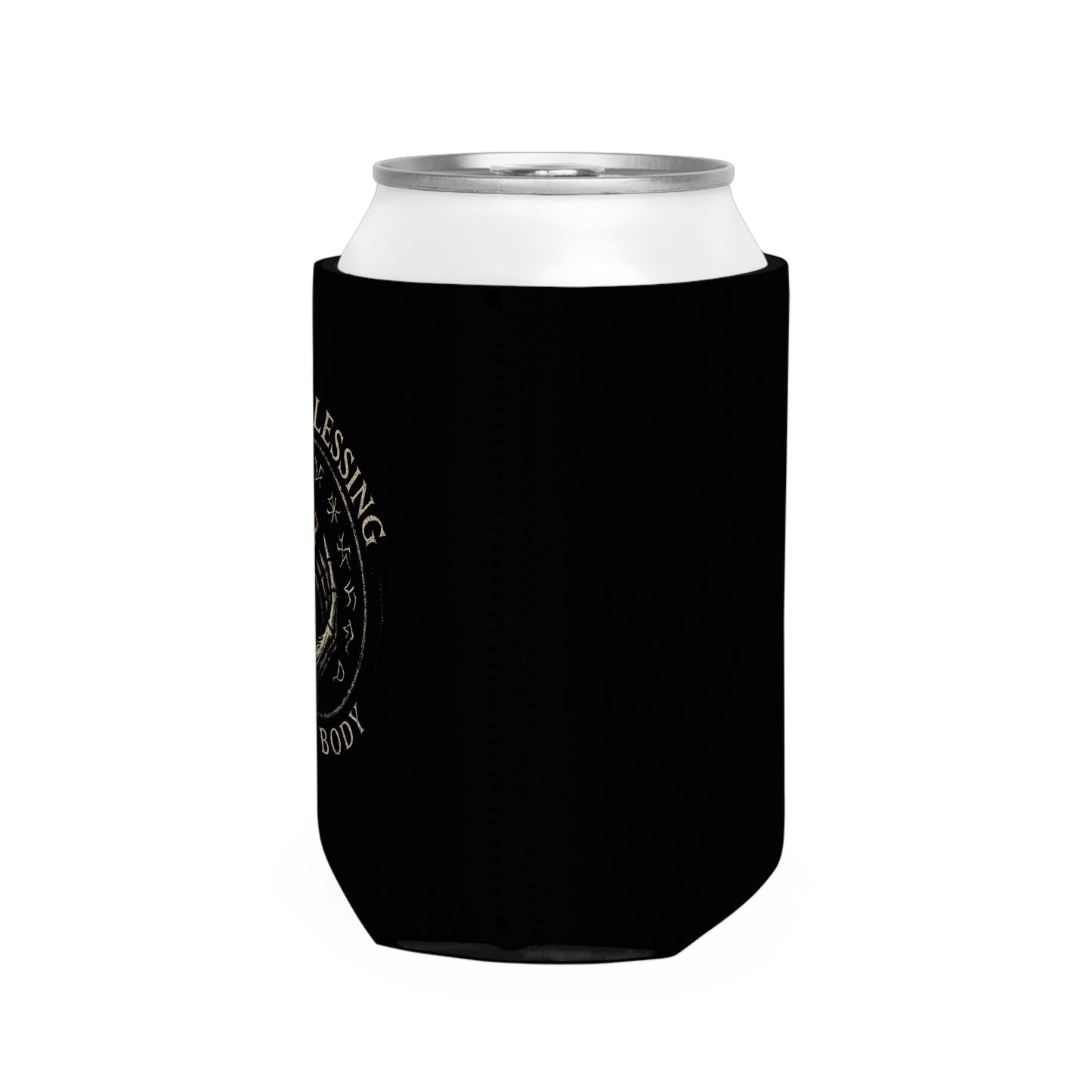 Can Cooler Sleeve - The Dark Blessing Hand Logo
