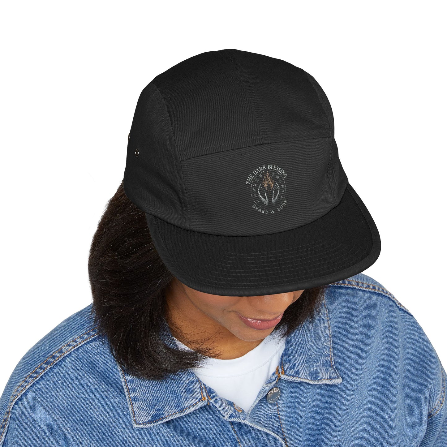 5 Panel Cap with 'Vial & Vein' Embroidery | Trendy Streetwear Hat for Everyday Wear, Gift for Friends, Fashion Accessory